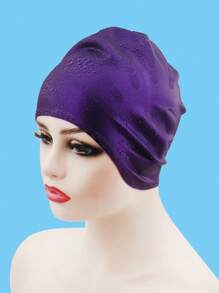 SHENYU Silicone Swimming Cap With Ear Protection, Simple Design To Prevent Ear Water Entry