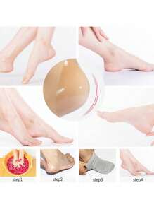 Heel Moisturizing Sleeves, Silicone Anti-Crack Socks, 1 Pair Heel Skin Moisturizing Cover Exfoliating Soften Heel Cover Heel Support For SPA Sock For Men Or Women Foot Care, Dry Feet, Dead Skin