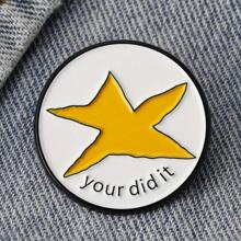 1pc Unique Zinc Alloy Creative Enamel Badge Brooch For Men And Women - Fashion Accessory Pin For Backpacks, Hats And Jackets - Perfect Birthday Gift For Friends And Family - 1pc - View 3