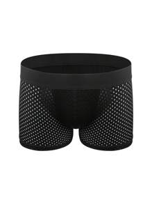 Breathable Padded Underwear For Mens Butt Lifter Boxer Briefs Shorts Hip Enhancer Pants Booty Boyshorts Buttock Push Up Body Shaper Shapewear Underpants Knickers Panties - Black - View 8