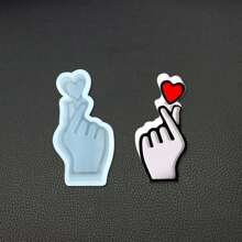 3D Mini Hart Gebaar Kaars Siliconen Mal DIY Geometrie Kaars Maker Zeep Gips Handgemaakte Zeep Hars Mal Huisdecoratie