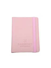 Eenvoudige vliegtuigpatroon paspoorthouder en bagagelabel, reispaspoortbeschermer, reisaccessoires