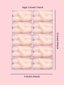 120pcs/Box Almond Shape Nude Nail Set Simple Premium Glossy Design Press On Nails DIY Nail Kit For Daily Wear And Special Occasions For Women And Girls