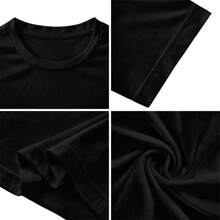 Cute Emo Frog Cottagecore Aesthetic 2000s Retro Toad Goth T-Shirt - màu đen - Xem 4