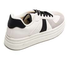 Women's Casual Thick-Soled Sneakers | Comfortable For Daily Wear - Hitam - View 5