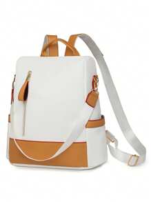 Mochila antirrobo con gran capacidad para mujer de estilo elegante para viajes y portátil, diseño chic callejero