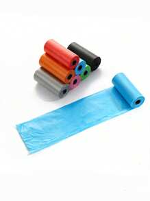 75pcs/5 Rolls Disposable Trash Bags, Baby Diaper Changing Solid Color Trash Bags, Convenient To Carry, Car Trash Bags, Suitable For Outdoor St, Living Room Bathroom, Baby Room Cleaning Trash, Color Random