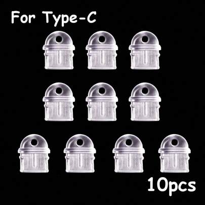 10/20/40/80个防尘塞，透明硅胶材质，手机、平板电脑、耳机、Kindle充电口接口防尘塞，小巧轻便，DIY小配件装饰，
