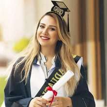 1pc/2pcs/Set Grad Cap Graduated Satin Sash Graduation Party Decoration Supplies Photo Props Mini Bachelor Hat