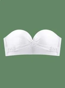 1 Stück trägerloses rutschfestes Push-Up-BH mit unsichtbarer Büstenauflage für Hochzeitsfotos, rückenfreier BH