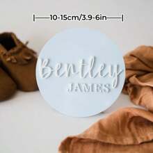 1 Stück Acryl Baby Name Schild, Baby Name Schild für Neugeborenen Fotos, Neugeborenen Foto Requisite, Krankenhaus Name Schild für Geburtsankündigung, grafischer Muster