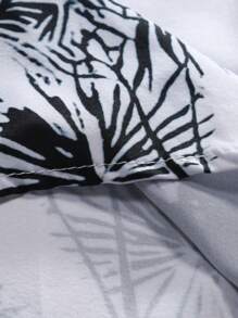 Men's Geometric Print Short Sleeve Casual Shirt, Spring/Summer
