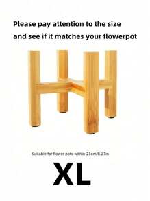 1pc Wooden Plant Pot Tray, Modern Plant Stand Indoor Display Rack, Floor Standing & Desktop Flower Pot Holder For Potted Plants, Independent Plant Holder For Bonsai Stand