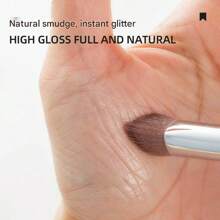1 Pc Multi-Function Makeup Brush - Premium Crystal Triangle Highlighter Brush For Brightening Tear Troughs, Face Contour, Nose Shading, Concealing, Delicate & Portable, Soft Bristles