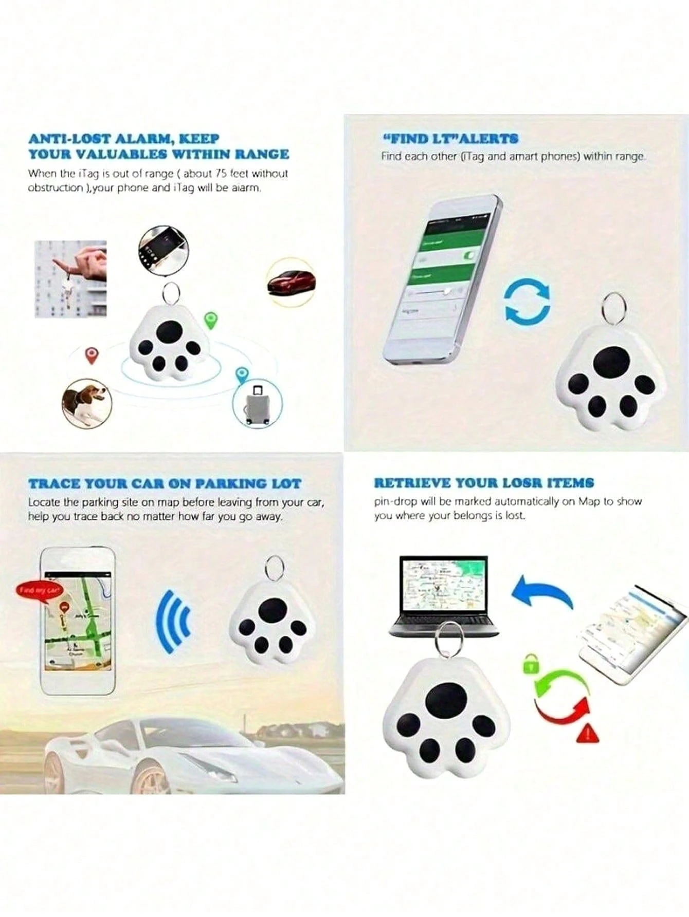 Localizzatore GPS Portatile - Tracciatore Per Oggetti, Animali E Bambini, Anti-Smarrimento - Foto 6