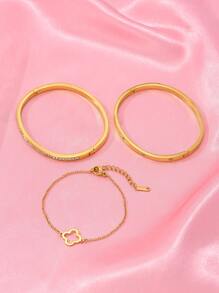 1 stuk moderne minimalistische sieraden van goudmetaal, 18K vacuümplating, langdurig, luxe, geschikt voor geschenken, feesten, stranden en vakanties