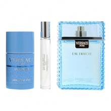 Versace Man Eau Fraiche Eau De Toilette 100ml Gift Set For Him - Woody Aromatic - View 2