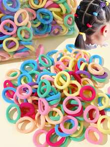 Colored Hair Bands For Girls, 100/500/1000pcs/Pack, Polyester Nonwoven Fabric, Mixed Colors - Perfect Gift For Students