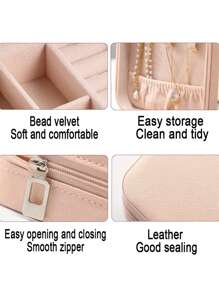 Customized Jewelry Box Organizer, Portable Earrings, Rings, Necklace Storage Box - Gifting For Birthday, Memorable Events, Letter Pattern