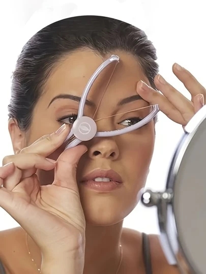 1pc Pain-Free Facial Hair Remover, Spring Coil Waxing Tool For Cheeks, Eyebrows, And Chin, Portable DIY Beauty Tool For Women, Non-Waterproof, Low Allergenic, For Face Use