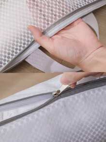 1 pieza Bolsa de lavandería de vuelta a la escuela - Bolsa de malla 3D anti-deformación para prendas delicadas (sostenes, ropa interior), lavado a mano y lavado a máquina, ¡imprescindible para el dormitorio!