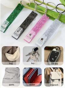 1PC Credit Card Puller, Cute Debit Bank Card Grabber For Long Nails ATM Keychain Women With Plastic Clip, Car Keychains, Tool Keychain, Daily Casual Outing Wear, For S, Wallets, School Bags, Backpacks, Satchels, S For Boyfriends And Girlfriends, S For Family Members, S For Teachers, S For Employees. School Car Accessories Goth Y2k Christmas Gift Ideas Bag Lanyards With Id Holder Car Accessories Bag Charms - 彩色 - 查看 9