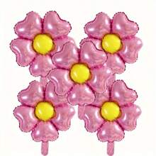 20 件粉色花朵气球套装 - 时尚派对装饰，适合生日、单身派对、70 年代主题派对、婚礼、拍照亭 | 可重复使用的铝箔 | 适合圣诞节、万圣节、复活节和各种场合 | 公主主题椭圆形