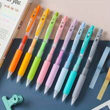 8pcs Mixed Color Gel Pen, Simple Portable Gel Rollerball Pen For Office, School, Student Back To School - Multicolor - View 6