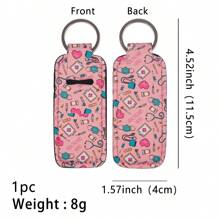 1pc Doctor/Nurse Lipstick Keychain Decoration Accessory Car Accessories Bag Charm School Halloween Accessories Teachers Day Christmas Gift Ideas Bag Lanyards With Id Holder Car Accessories Bag Charms - Pink - View 2