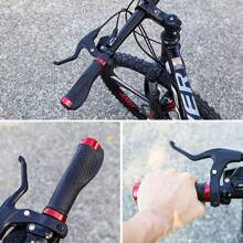 山地自行车防滑手柄套锁防滑硅胶公路山地自行车把手自行车配件符合人体工程学设计的自行车把手组件 - 均碼 - 查看 5