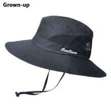 Summer Outdoor Sun Hat, Breathable Sun Hat, Folding Sun Hat, Female Ponytail Hole Bucket Hat