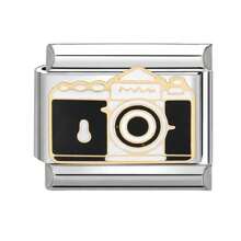 1件套模块化串珠手链DIY套装，饰有花朵、海洋、眼睛、月亮、心形元素，适合作为派对礼物/送给朋友/情侣的礼物，适用于圣诞节、新年、万圣节、情人节，设计精美，不锈钢材质。