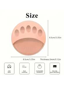 1 Pair Of Foot Relief Feet: Breathable And Comfortable Foot Pads - Invisible Half-Size Mats, Foot Pads, Non-Slip Shock Absorption, Soft Fabric, Foot Cushioning, Comfortable And Breathable, Back To School Supplies, Boots Accessories For Shoes For Women, For Outdoor, Sport, Travel, Household, Office, School