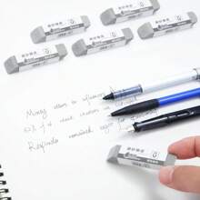 10pcs Matte Rubber Erasers, Suitable For Pencil, Ballpoint Pen And Fountain Pen, Multifunctional, Suitable For School Exams, Random Colors And Styles, Back To School Essential - Multicolor - View 6