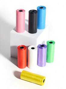 75pcs/5 Rolls Disposable Trash Bags, Baby Diaper Changing Solid Color Trash Bags, Convenient To Carry, Car Trash Bags, Suitable For Outdoor St, Living Room Bathroom, Baby Room Cleaning Trash, Color Random