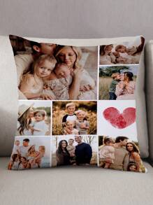 1件定制个性化照片印花枕套，定制人脸枕套，单面印花枕套，适合母亲节/父亲节/感恩节/教师节等场合，可定制照片枕套，送给家人、他、她、男朋友、女朋友、爸爸、家人、妈妈、朋友，也适合周年纪念日、毕业典礼、乔迁之喜、婚礼、生日等场合，可用于汽车、沙发、茶室、客厅等，定制抱枕套，家居焕新，季节精选，秋季装饰 - 紅色 - 查看 2
