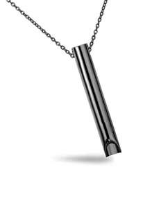 1pc Stainless Steel Breathe Adjustable Necklace Pendant, Unique Stress Relief Gift For Him/Her