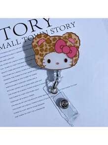 Sanrio 1 Sanrio Hello Kitty And Friends Acrylic Scalable ID Badge Clip - Durable PMMA Material, Cartoon Character Design, Suitable For Doctors, Nurses, And Teachers (Style And Color Random)