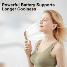 Portable Fan With LED Speed Display, Powerful Airflow, Rechargeable Travel Fan Suitable For Outdoor Camping, Mini Fan With Phone Holder