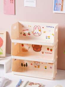 办公桌收纳盒，宿舍书桌文具收纳盒，化妆品收纳架