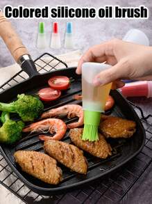 1/3/4件户外烧烤油锅刷硅胶油瓶刷带盖带刻度酱汁刷家用烘焙工具油刷