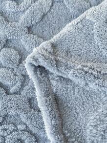 1 Stück Wohndecke aus ganzjährigem einfarbigem Jacquard, Sherpa-Decke, dicke weiche Fleecedecke, leicht und atmungsaktiv, kann auch als Bettlaken verwendet werden