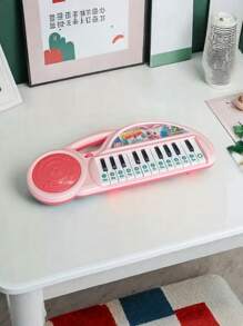 1pc Children's Educational Electronic Piano Toy With 13 Keys, Simulated Piano Musical Instrument Toy Portable Cartoon Kids' Music Piano, Suitable For Boys & Girls, Early Education Toy Gift Birthday Gifts