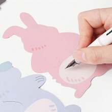 10 件装复活节兔子糖果袋，带丝带装饰 - 可爱的粉红兔子设计，适用于包装糖果、饼干和巧克力 - 复活节礼品包装用品，礼品袋配件 - 粉色 - 查看 3