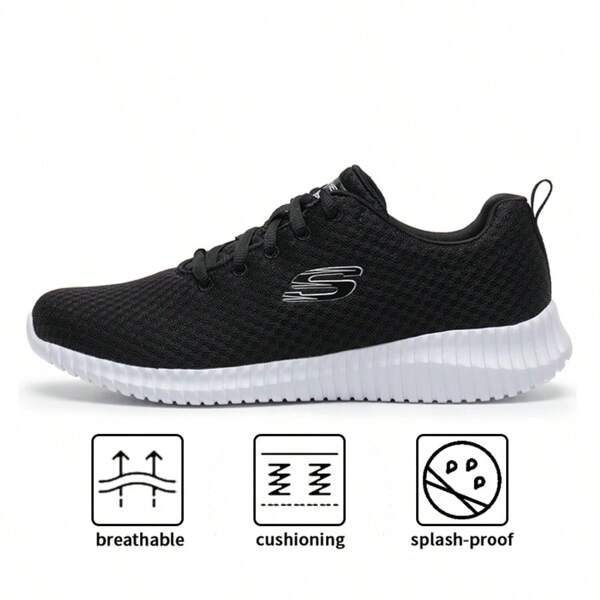 Skechers LIFESTYLE SPORT Running Shoes, Lightweight Women Fitness Training Travel Shoes 8730031-BKW