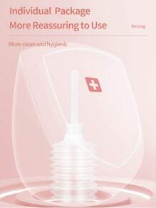 Cofoe Set de 5 piezas de 180ml Dispositivo desechable de irrigación perineal, cuidado íntimo femenino, herramienta portátil de lavado de partes íntimas para higiene femenina - Blanco - Ver 4