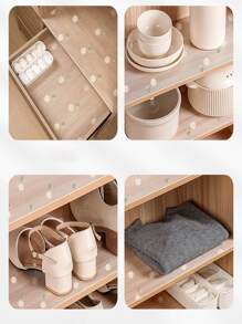 1 Roll Of Daisy Pattern Thickening Kitchen Cabinet Liner, Non-Stick Drawer Liner, Non-Slip Cabinet Liner, Washable EVA Refrigerator Liner, Easy To Cut Refrigerator Pad.