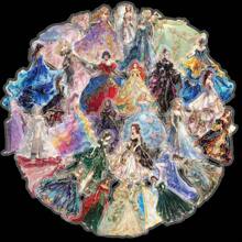 30 片透明全息箔公主贴纸 - 梦幻童话皇家礼服闪亮贴纸，适用于剪贴簿、日记、规划师、艺术项目 - 彩色 - 查看 2