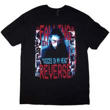 Falling In Reverse | Official Band T-Shirt | Voice Collage (Black) (Back Print) - 48-Hour Fast Shipping!  - Black - View 2