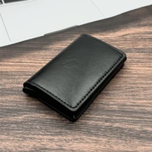 Men's Anti-Theft And Anti Demagnetization Aluminum Alloy Business Wallet, Pop-Up Card Slot, Credit Card Clip, Bank Card Clip Design Slim And Compact, Multiple Card Slots And ID Card Window, Aluminum Alloy And Imitation Leather Materials, Perfect Lover Gift Suitable For Teen Summer Casual Outdoor Athletic Or Vacation Travel Or Graduation Gifts Or Birthday Dress Accessories Formal/Business Formal - Multicolor - View 15